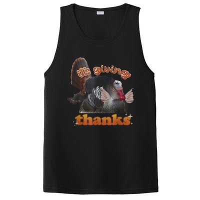 It’S Giving Thanks Turkey Thanksgiving PosiCharge Competitor Tank