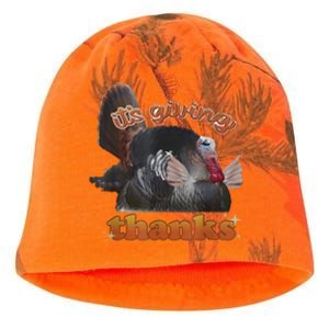 It’S Giving Thanks Turkey Thanksgiving Kati - Camo Knit Beanie