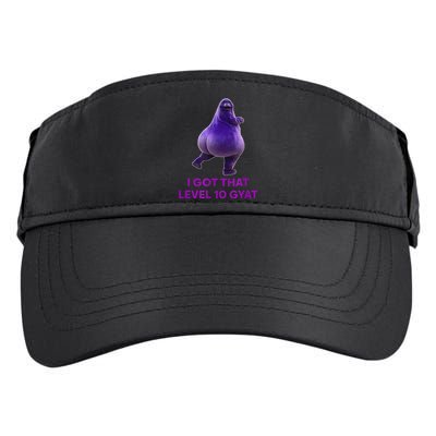 I Got That Level 10 Gyat Gyatt Meme Funny Meme Adult Drive Performance Visor