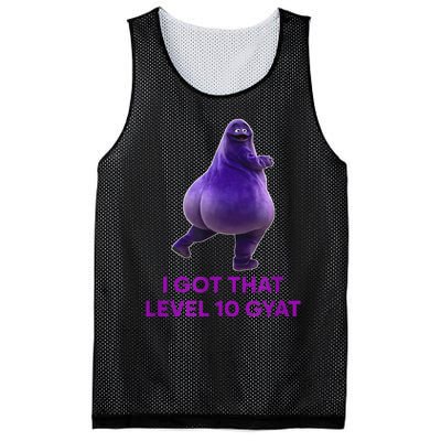 I Got That Level 10 Gyat Gyatt Meme Funny Meme Mesh Reversible Basketball Jersey Tank