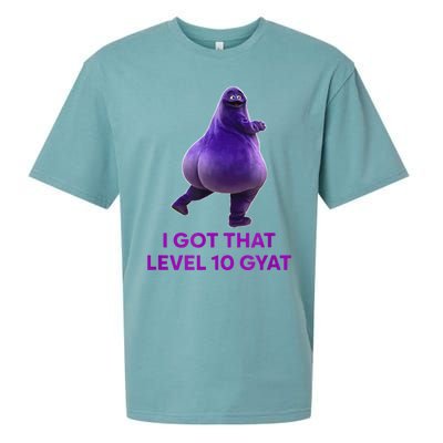 I Got That Level 10 Gyat Gyatt Meme Funny Meme Sueded Cloud Jersey T-Shirt