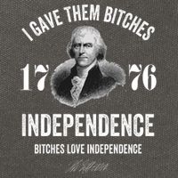 I Gave Them Bitches 1776 Independence Funny Bitches Love Independence Cotton Canvas Backpack