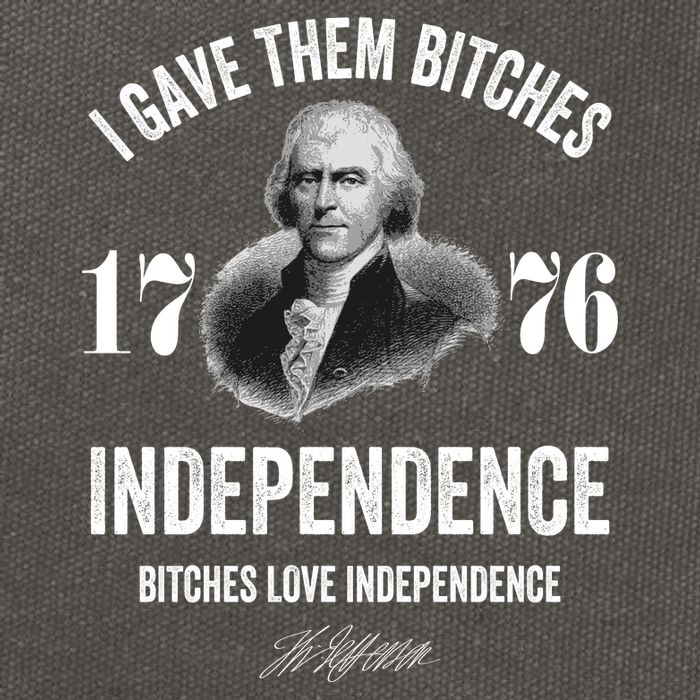 I Gave Them Bitches 1776 Independence Funny Bitches Love Independence Cotton Canvas Backpack
