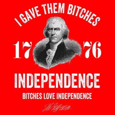 I Gave Them Bitches 1776 Independence Funny Bitches Love Independence T-Shirt