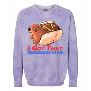 I Got That Dog In Me Hyrax Animal Cute Design Colorblast Crewneck Sweatshirt