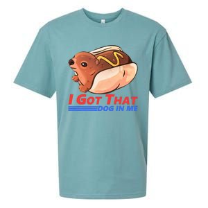 I Got That Dog In Me Hyrax Animal Cute Design Sueded Cloud Jersey T-Shirt