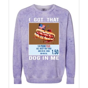 I Got That Dog In Me My Favorite Veteran Is My Dad Usa Flag Colorblast Crewneck Sweatshirt