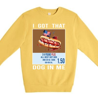 I Got That Dog In Me My Favorite Veteran Is My Dad Usa Flag Premium Crewneck Sweatshirt