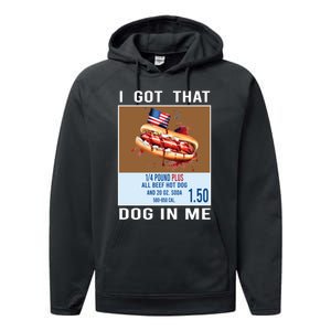 I Got That Dog In Me My Favorite Veteran Is My Dad Usa Flag Performance Fleece Hoodie