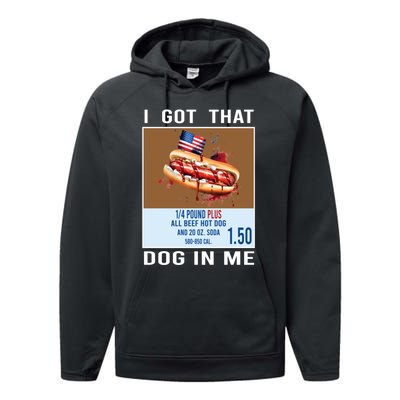 I Got That Dog In Me My Favorite Veteran Is My Dad Usa Flag Performance Fleece Hoodie