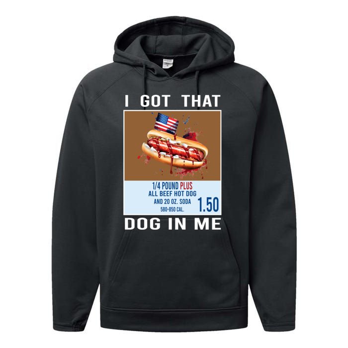 I Got That Dog In Me My Favorite Veteran Is My Dad Usa Flag Performance Fleece Hoodie