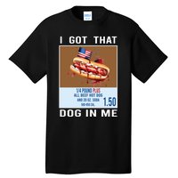 I Got That Dog In Me My Favorite Veteran Is My Dad Usa Flag Tall T-Shirt