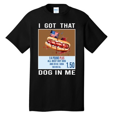 I Got That Dog In Me My Favorite Veteran Is My Dad Usa Flag Tall T-Shirt