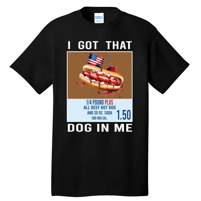 I Got That Dog In Me My Favorite Veteran Is My Dad Usa Flag Tall T-Shirt