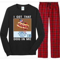 I Got That Dog In Me My Favorite Veteran Is My Dad Usa Flag Long Sleeve Pajama Set