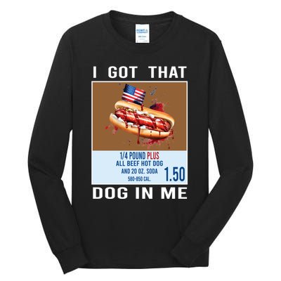 I Got That Dog In Me My Favorite Veteran Is My Dad Usa Flag Tall Long Sleeve T-Shirt