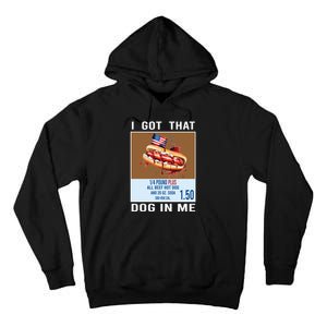 I Got That Dog In Me My Favorite Veteran Is My Dad Usa Flag Tall Hoodie