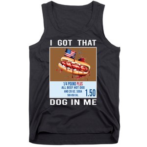 I Got That Dog In Me My Favorite Veteran Is My Dad Usa Flag Tank Top