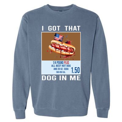 I Got That Dog In Me My Favorite Veteran Is My Dad Usa Flag Garment-Dyed Sweatshirt