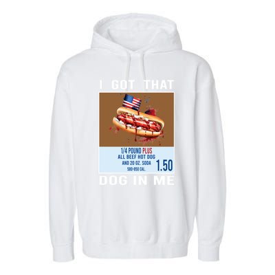 I Got That Dog In Me My Favorite Veteran Is My Dad Usa Flag Garment-Dyed Fleece Hoodie