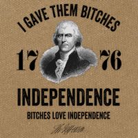 I Gave Them Bitches 1776 Independence Funny Bitches Love Independence Cotton Canvas Backpack