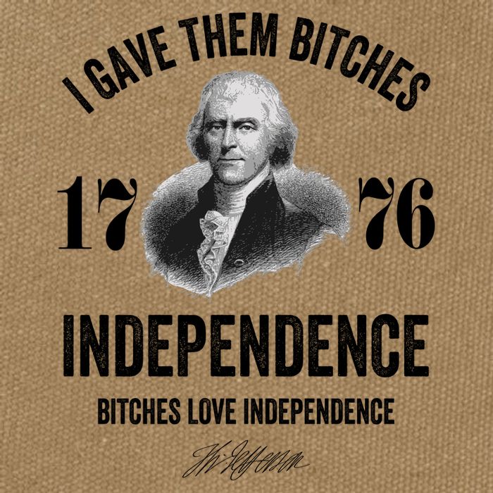 I Gave Them Bitches 1776 Independence Funny Bitches Love Independence Cotton Canvas Backpack