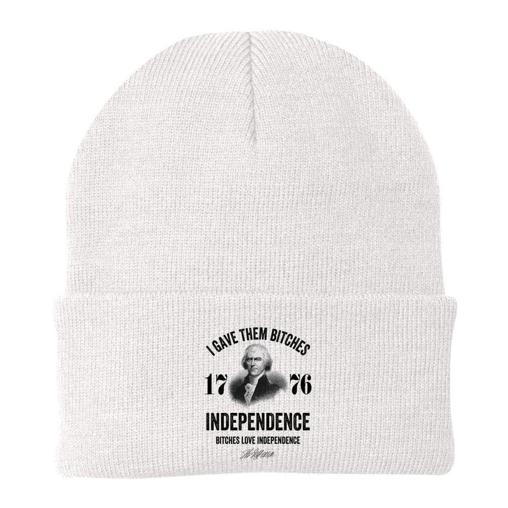 I Gave Them Bitches 1776 Independence Funny Bitches Love Independence Beanie