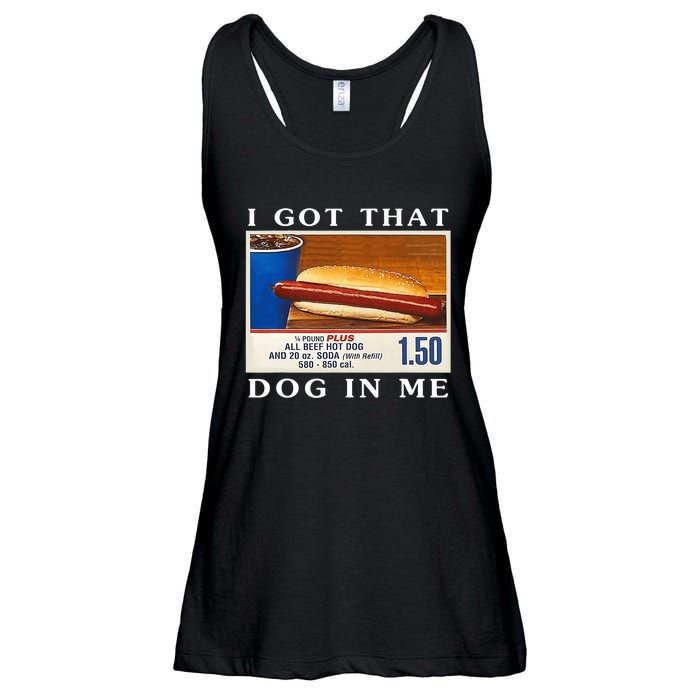 I Got That Dog In Me Funny Hot Dogs Combo Ladies Essential Flowy Tank