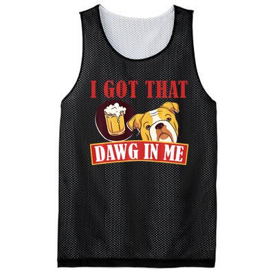 I Got That Dawg In Me Root Beer Dawg  Mesh Reversible Basketball Jersey Tank