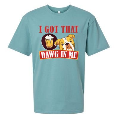 I Got That Dawg In Me Root Beer Dawg  Sueded Cloud Jersey T-Shirt