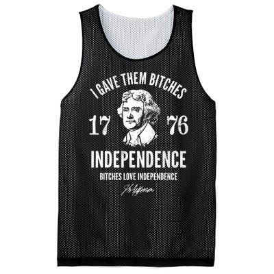 I Gave Them Bitches 1776 Independence Love Independence Mesh Reversible Basketball Jersey Tank