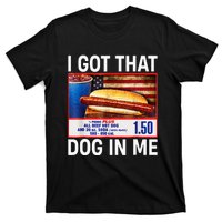 I Got That Dog In Me Hotdogs Combo 4th Of July Flag Vitage T-Shirt