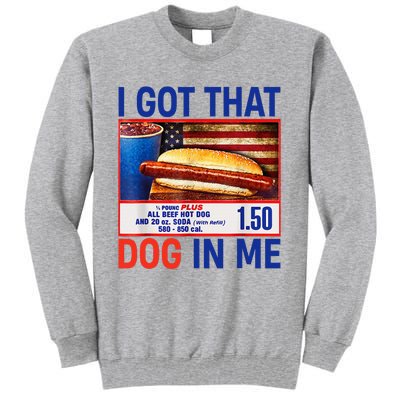 I Got That Dog In Me Hotdogs Combo 4th Of July Flag Vitage Tall Sweatshirt