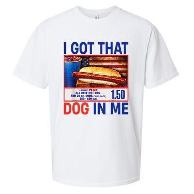 I Got That Dog In Me Hotdogs Combo 4th Of July Flag Vitage Sueded Cloud Jersey T-Shirt