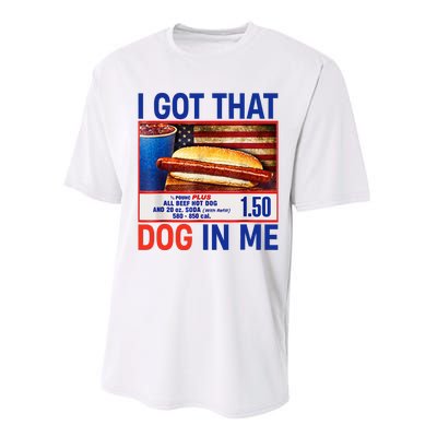 I Got That Dog In Me Hotdogs Combo 4th Of July Flag Vitage Performance Sprint T-Shirt