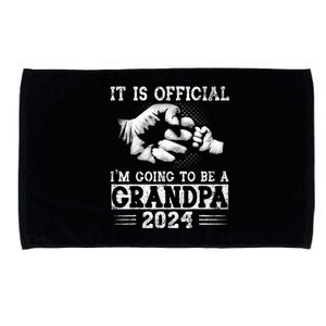 Im Going To Be A Grandpa 2024 Fathers Day Microfiber Hand Towel