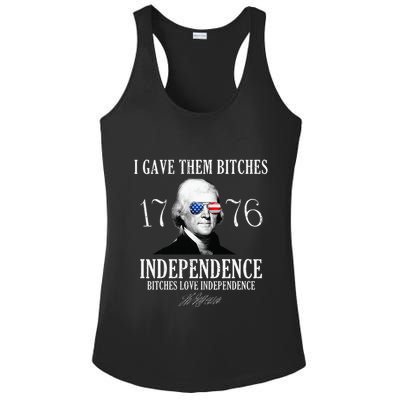 I Gave Them Bitches 1776 Independence Love Ladies PosiCharge Competitor Racerback Tank