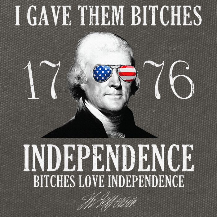 I Gave Them Bitches 1776 Independence Love Cotton Canvas Backpack