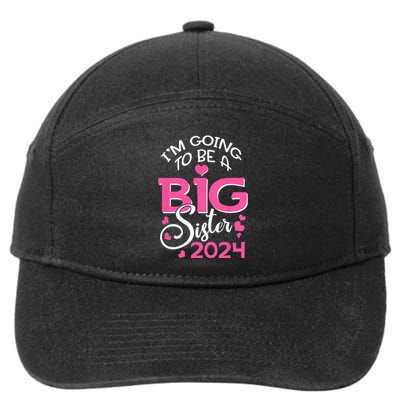 Im Going To Be A Big Sister 2024 Pregnancy Announcement 7-Panel Snapback Hat