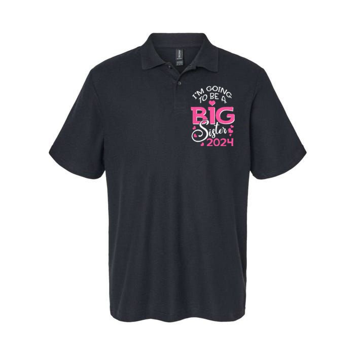 Im Going To Be A Big Sister 2024 Pregnancy Announcement Softstyle Adult Sport Polo