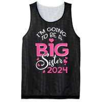 Im Going To Be A Big Sister 2024 Pregnancy Announcement Mesh Reversible Basketball Jersey Tank