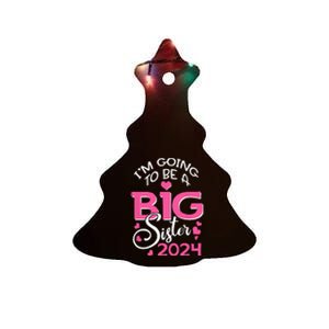 Im Going To Be A Big Sister 2024 Pregnancy Announcement Ceramic Tree Ornament