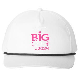 Im Going To Be A Big Sister 2024 Pregnancy Announcement Snapback Five-Panel Rope Hat