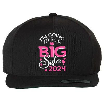 Im Going To Be A Big Sister 2024 Pregnancy Announcement Wool Snapback Cap