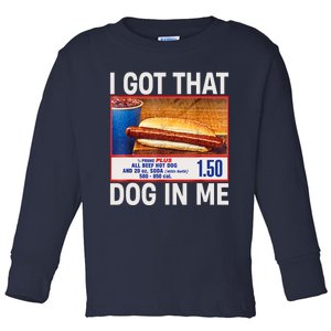 I Got That Dog In Me Funny Hotdogs Combo 4th Of July Dad Mom Toddler Long Sleeve Shirt