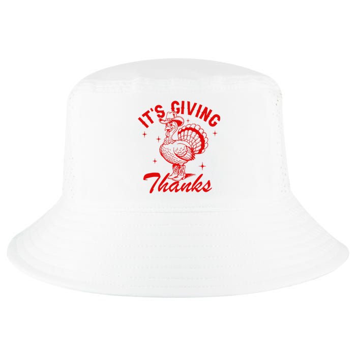 ItS Giving Thanks Cowboy Turkey Fall Autumn Thanksgiving Cool Comfort Performance Bucket Hat