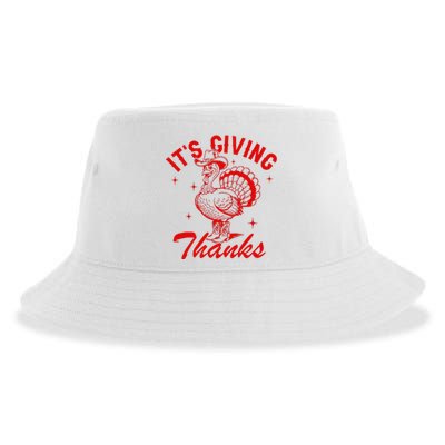 ItS Giving Thanks Cowboy Turkey Fall Autumn Thanksgiving Sustainable Bucket Hat