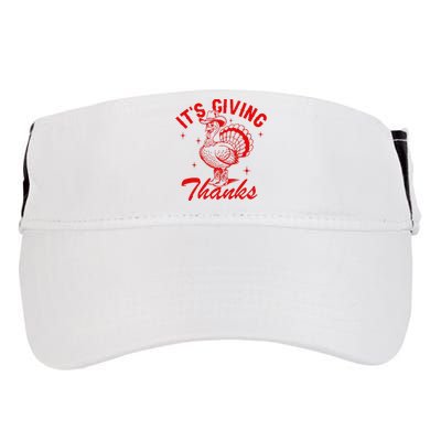 ItS Giving Thanks Cowboy Turkey Fall Autumn Thanksgiving Adult Drive Performance Visor