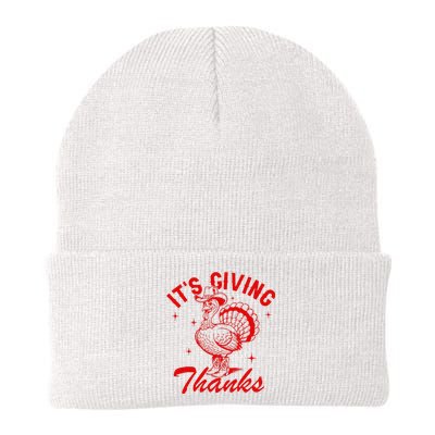 ItS Giving Thanks Cowboy Turkey Fall Autumn Thanksgiving Knit Cap Winter Beanie