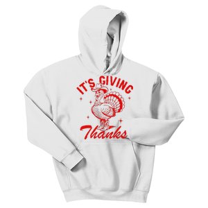 ItS Giving Thanks Cowboy Turkey Fall Autumn Thanksgiving Kids Hoodie